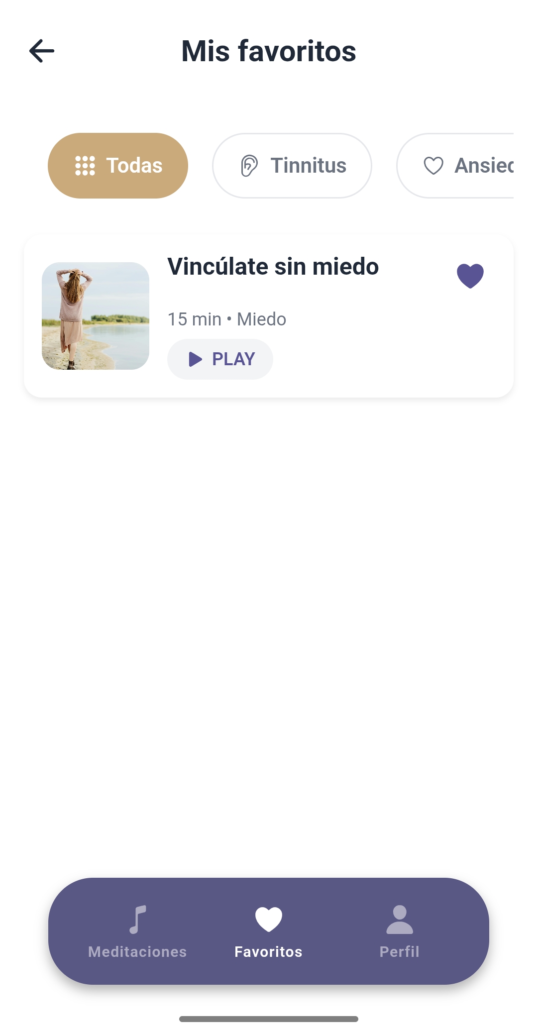 Tinnitus Calm, favoritos